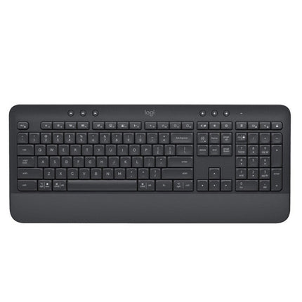 Logitech K650 Wireless Bluetooth Dual Mode Silent Keyboard (Black)-garmade.com