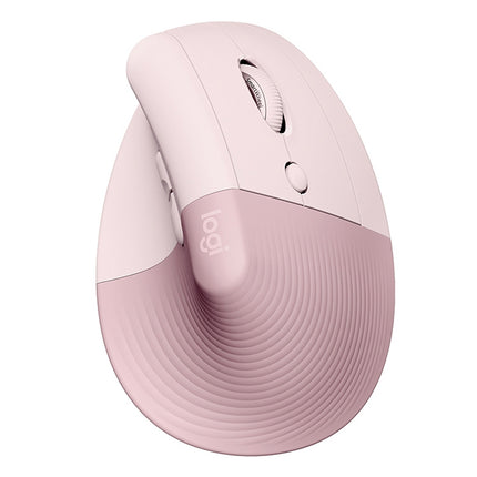 Logitech Lift Vertical 1000DPI 2.4GHz Ergonomic Wireless Bluetooth Dual Mode Mouse (Pink)-garmade.com