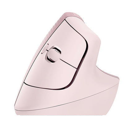 Logitech Lift Vertical 1000DPI 2.4GHz Ergonomic Wireless Bluetooth Dual Mode Mouse (Pink)-garmade.com