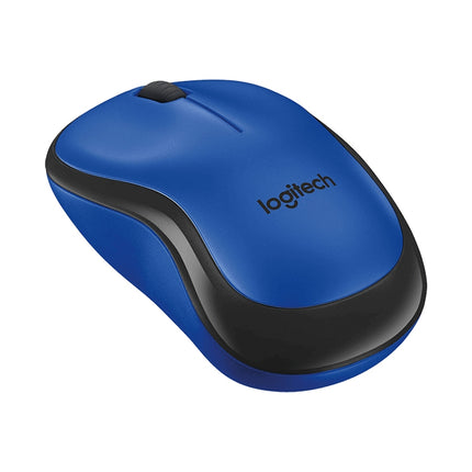 Logitech M220 1200DPI 2.4GHz Ergonomic Wireless Mouse (Blue)-garmade.com