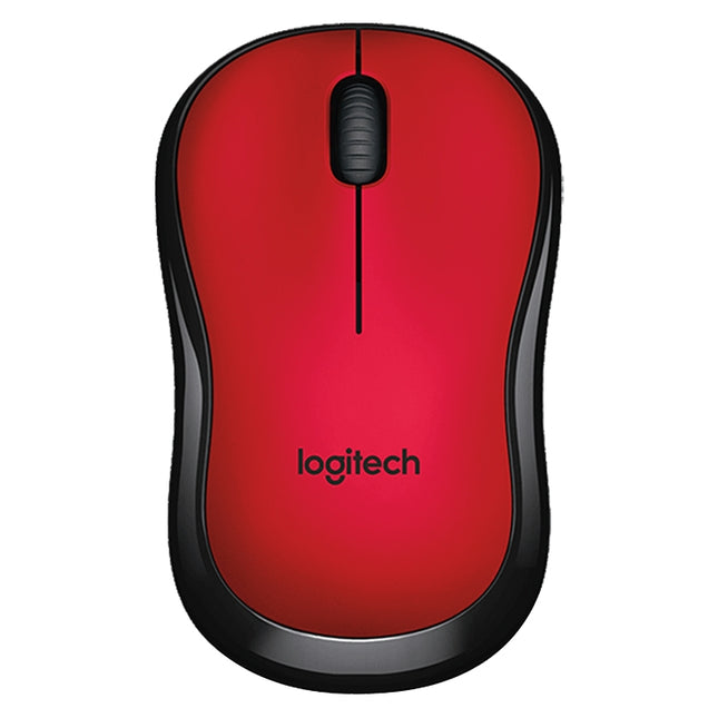 Logitech M220 1200DPI 2.4GHz Ergonomic Wireless Mouse (Red)-garmade.com