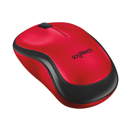 Logitech M220 1200DPI 2.4GHz Ergonomic Wireless Mouse (Red)-garmade.com