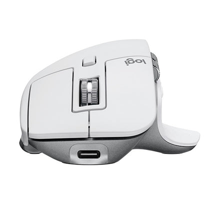 Logitech MX Master 3s 8000DPI 2.4GHz Ergonomic Wireless Bluetooth Dual Mode Mouse (White)-garmade.com