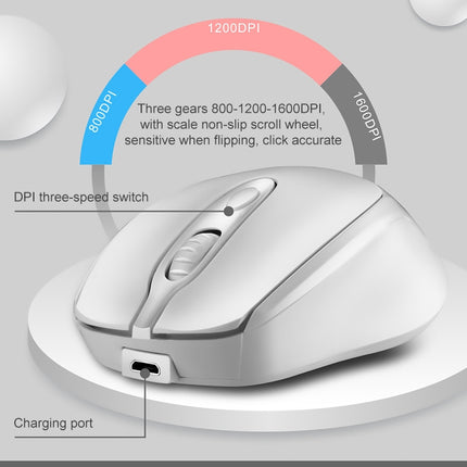 ZGB 361 2.4G Wireless Chargeable Mini Mouse 1600dpi (Pink)-garmade.com