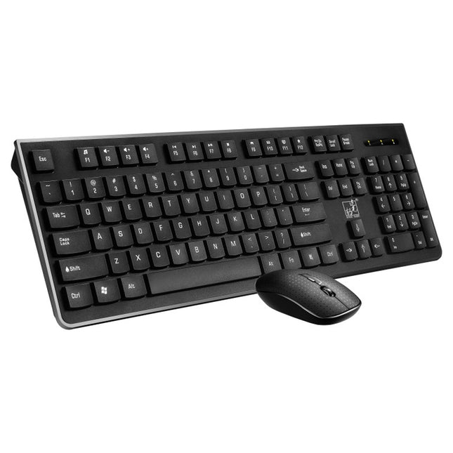 ZGB 8810 Mute Wireless Keyboard + Mouse Set (Black)-garmade.com
