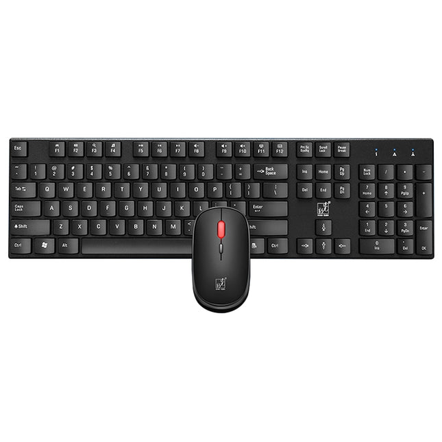 ZGB 8820 Candy Color Wireless Keyboard + Mouse Set (Black)-garmade.com