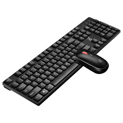ZGB 8820 Candy Color Wireless Keyboard + Mouse Set (Black)-garmade.com