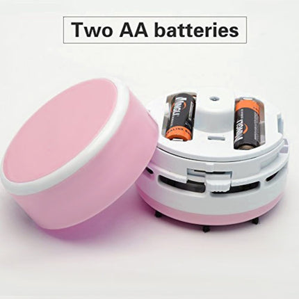 Mini Cute Personality Household / Vehicle Handheld Desk Table Keyboard Vacuum Cleaner, Size: 8x6x6cm(Pink)-garmade.com