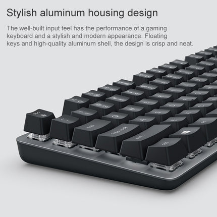 Logitech K835 Mini Mechanical Wired Keyboard, Red Shaft (Black)-garmade.com