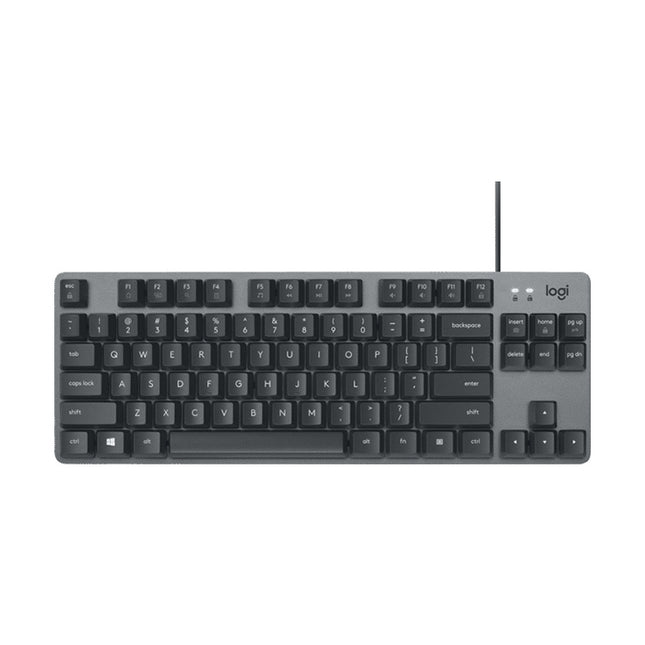 Logitech K835 Mini Mechanical Wired Keyboard, Green Shaft (Black)-garmade.com