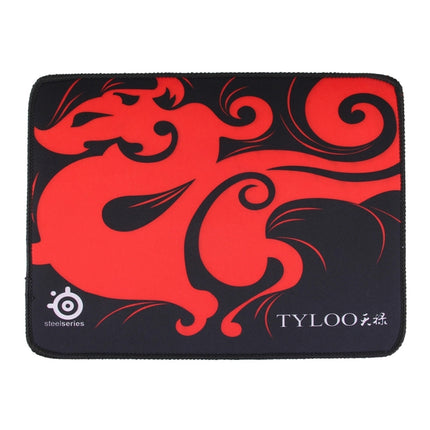 Extended Large Slim Anti-Slip TYLOO Pattern Soft Rubber Smooth Cloth Surface Game Keyboard Mouse Pad Mat, Size: 320 x 240 x 3 mm-garmade.com