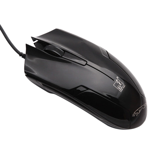 ZGB 119 USB Universal Wired Optical Gaming Mouse, Length: 1.45m(Jet Black)-garmade.com
