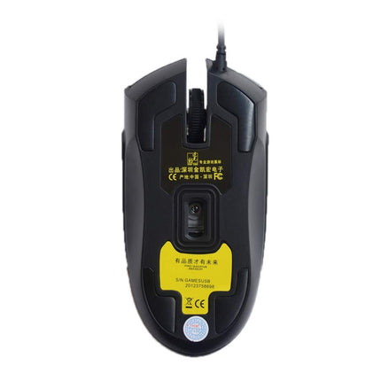ZGB 119 USB Universal Wired Optical Gaming Mouse, Length: 1.45m(Jet Black)-garmade.com