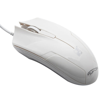 ZGB 119 USB Universal Wired Optical Gaming Mouse, Length: 1.45m(White)-garmade.com