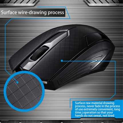 Chasing Leopard 129 USB Universal Wired Optical Gaming Mouse with Counter Weight, Length: 1.3m(Black)-garmade.com