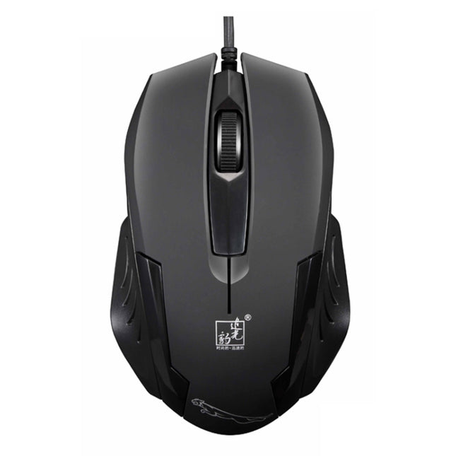 Chasing Leopard 512G USB Frosted Wired Optical Gaming Mouse, Length: 1.3m(Black)-garmade.com