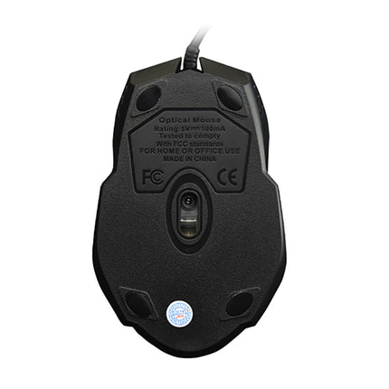 Chasing Leopard 512G USB Frosted Wired Optical Gaming Mouse, Length: 1.3m(Black)-garmade.com