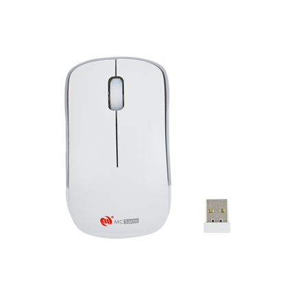 MC Saite MC-367 2.4GHz Wireless Mouse with USB Receiver (White)-garmade.com