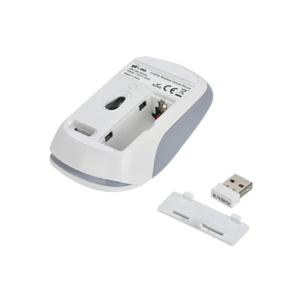 MC Saite MC-367 2.4GHz Wireless Mouse with USB Receiver (White)-garmade.com