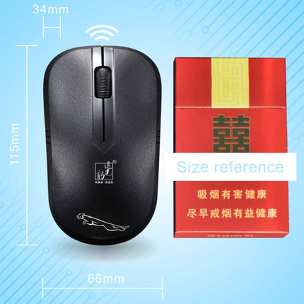 ZGB 101B 2.4GHz 1600 DPI Professional Commercial Wireless Optical Mouse Mute Silent Click Mini Noiseless Mice Distance: 30m(Black)-garmade.com
