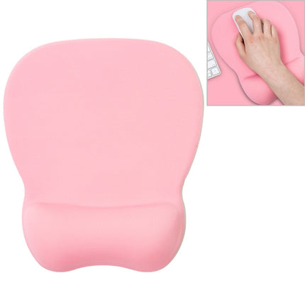 MONTIAN MF-01 Oval Slow Rebound Memory Cotton Soft Bracer Mouse Pad(Pink)-garmade.com