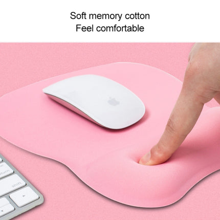 MONTIAN MF-01 Oval Slow Rebound Memory Cotton Soft Bracer Mouse Pad(Red)-garmade.com