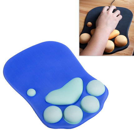 MONTIAN Cat Claw Shape Slow Soft Bracer Non-slip Silicone Mouse Pad(Dark Blue)-garmade.com