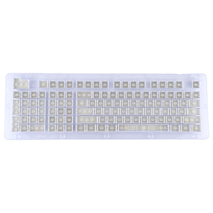 ABS Translucent Keycaps, OEM Highly Mechanical Keyboard, Universal Game Keyboard (White)-garmade.com