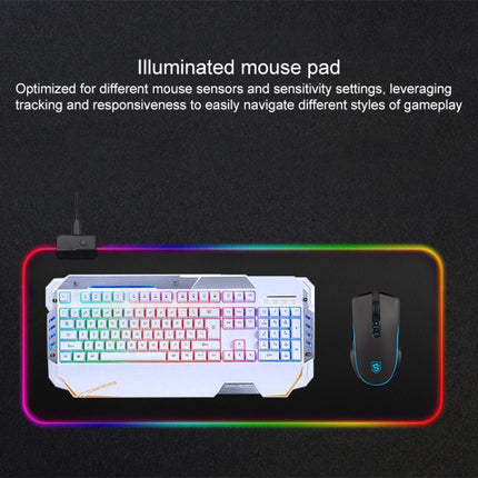 Computer Illuminated Mouse Pad Size: 350 x 250mm-garmade.com