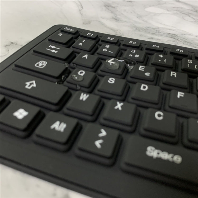 103 Key French USB Wired Silicone Waterproof Keyboard Desktop Notebook Keyboard, Cable Length: 1.5m-garmade.com