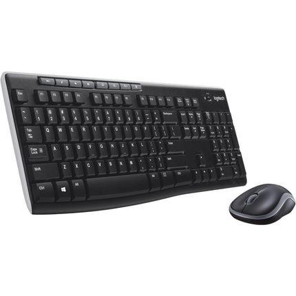 Logitech MK270 2.4GHz Wireless Keyboard + Mouse Set(Black)-garmade.com