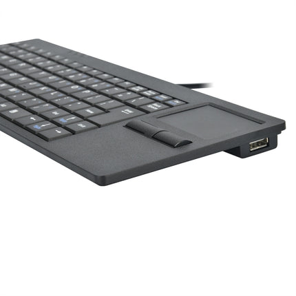 MC-818 82 Keys Touch-pad Ultra-thin Wired Computer Keyboard-garmade.com