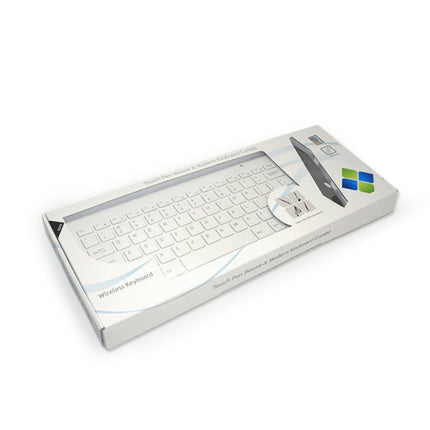 KM-909 2.4GHz Smart Stylus Pen Wireless Optical Mouse + Wireless Keyboard Set(White)-garmade.com