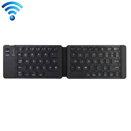 K018 USB Charging Foldable 67 Keys Bluetooth Wireless Keyboard (Black)-garmade.com