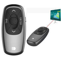 Doosl DSIT011 2.4GHz Mini Rechargeable PowerPoint Presentation Remote Control, Control Distance: 100m(Black)-garmade.com