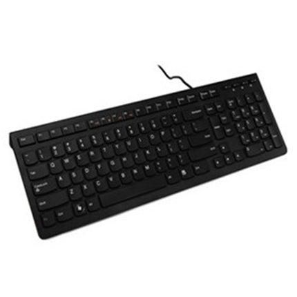 Lenovo K5819 Office Simple Ultra-thin Wired Keyboard (Black)-garmade.com