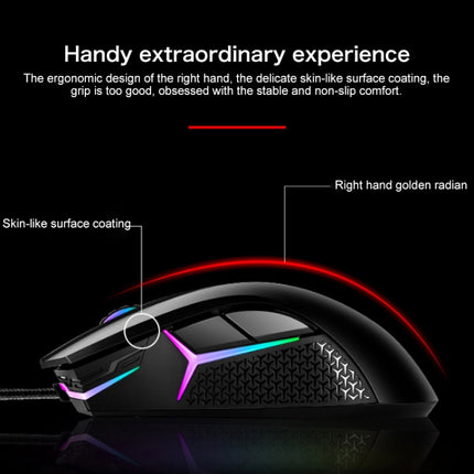 Lenovo HEADSHOT Gaming Engine Game Wired Mouse (Black)-garmade.com