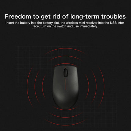 Lenovo N1901A-L300 Simple Design Wireless Optics Mouse (Black)-garmade.com