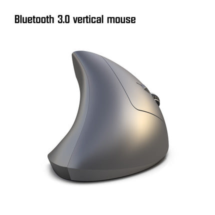 HXSJ T29 Bluetooth 3.0 Wireless Bluetooth 6-Keys 2400 DPI Adjustable Ergonomics Optical Vertical Mouse(Grey)-garmade.com