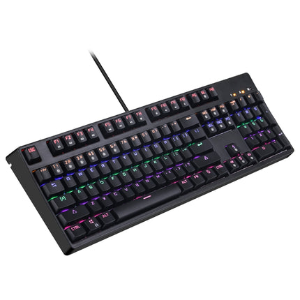 M-8 USB Wired Colorful Backlit Gaming Mechanical Keyboard, Cable Length: 1.47m(Black)-garmade.com