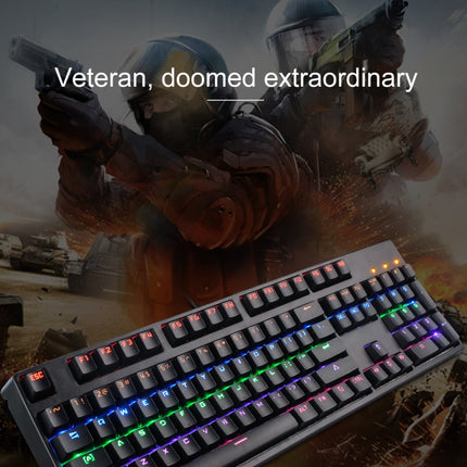 M-8 USB Wired Colorful Backlit Gaming Mechanical Keyboard, Cable Length: 1.47m(Black)-garmade.com