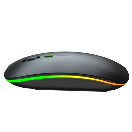 HXSJ M40 4 Key 2.4G Colorful Wireless Silent Mouse (Black)-garmade.com