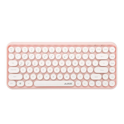 Ajazz 308I Tablet Mobile Phone Computer Household Office Wireless Keyboard(Pink)-garmade.com