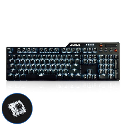 Ajazz AK35I Multimedia Knob Gaming Backlight Alloy Machinery Keyboard (Black Axis)-garmade.com