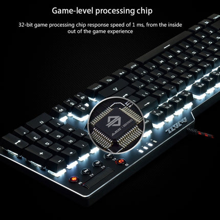 Ajazz AK35I Multimedia Knob Gaming Backlight Alloy Machinery Keyboard (Black Tea Axis)-garmade.com