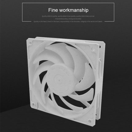 F120 Computer CPU Radiator Cooling Fan (Black)-garmade.com