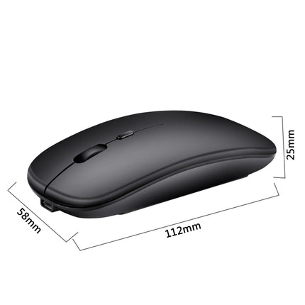 HXSJ M80 2.4GHz Wireless 1600DPI Three-speed Adjustable Optical Mute Mouse (White)-garmade.com