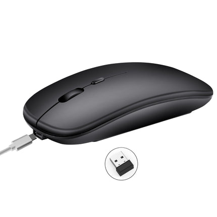 HXSJ M80 2.4GHz Wireless 1600DPI Three-speed Adjustable Optical Mute Mouse (Silver)-garmade.com