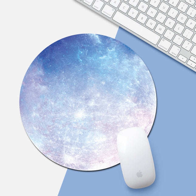 Rainbow Color Mercury Pattern Circular Mouse Pad, Diameter: 22cm-garmade.com