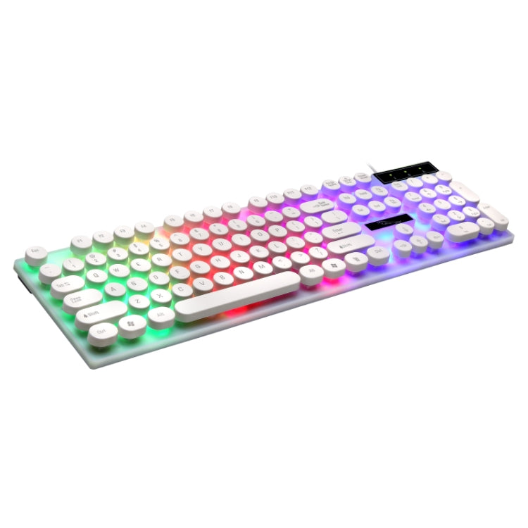 Chasing Leopard G21 USB 104-keys Waterproof Floating Round Punk Keycap ...